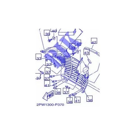 Yamaha 90520-03011 Moldura tapa panel - T-max 530 12-13