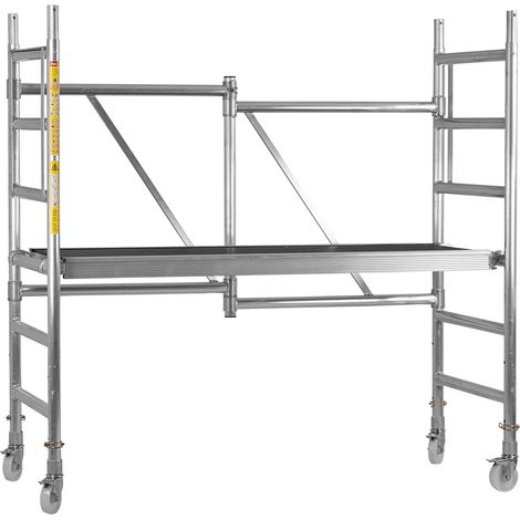 Alu Gerüst Basic 180x60 cm Baugerüst Schnellbaugerüst Alugerüst Leiterngerüst (1/5)