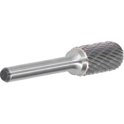 Lime rotative en carbure YG8 traité thermiquement, double cannelure haute brillance, diamètre de la tige 6 mm/0,2 pouce, diamètre du tranchant 12 mm/0,5 pouce, outil de découpe à matrice permettant d' (1/5)
