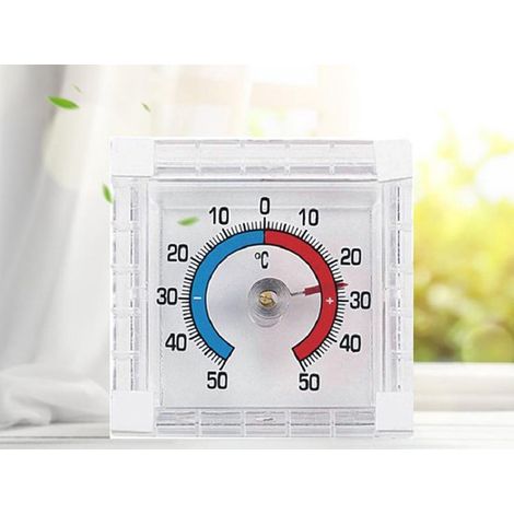 Selbstklebendes Thermometer Fensterthermometer Außenthermometer 50 °C bis +50 °C (1/5)