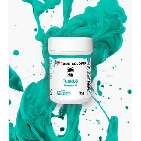 Türkisfarbene Gel-Lebensmittelfarbe 35 g