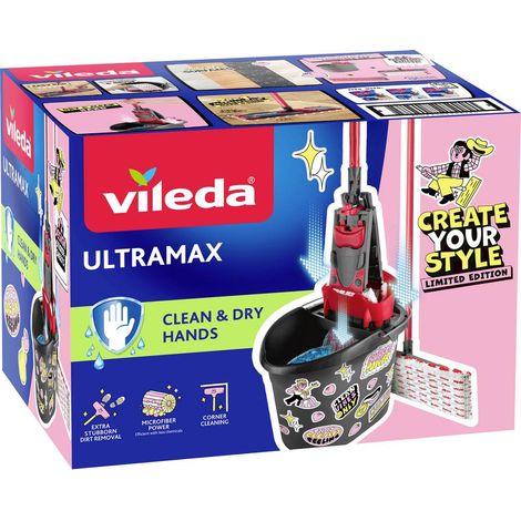 Vileda 183751 ULTRAMAX - Cleaning Lover Limited Edition Ensemble d'essuie-glaces anthracite, rouge 1 pc(s) (1/3)