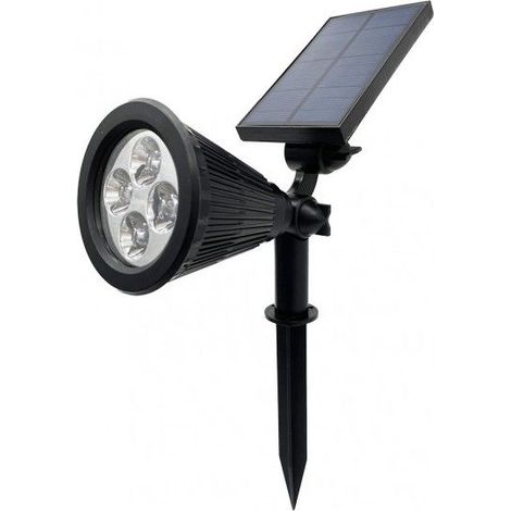 FABRILAMP 166672009  Solar Ext. Spike 5000k 150lm Kira Black Ip65 31x9x38 Cm Carica 5-6h Utilizzo 6-8h Reg.Intensity 3 posizion