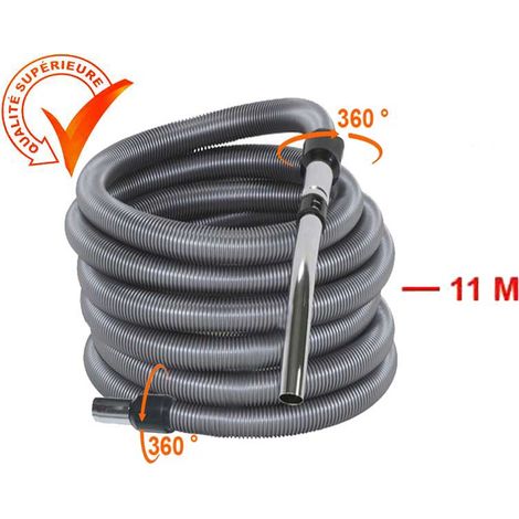 Atepac – Flexible aspiration centralisée 32mm – Longueur 4 à 15m – Compatible avec Cyclovac, Duovac, Eaggle, Drainvac, Husky, Turbix