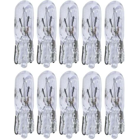 Lot de 10 ampoules T5 12V 1.2W pour tableau de bord (1/3)