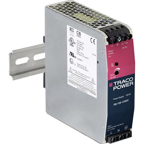 Alimentation rail DIN TracoPower TIB 120-124EX +24.0 V/DC 5000 mA 120 W 1 x R452131 (1/2)