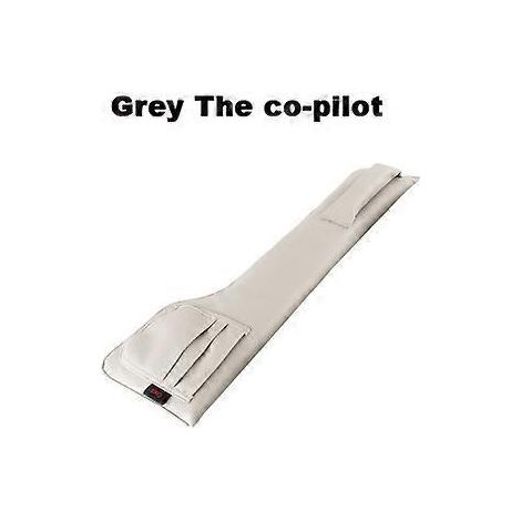 Poches de rangement en cuir PU pour siège auto, organisateur de voiture, coussinet anti-fuite pour fente de siège, rembourrage doux (1 pièce coPilotGrey)
