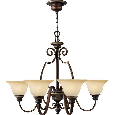 Lampadario lampada sospensione plafoniera acciaio alabastro vetro bronzo D 80.6 cm (1/5)