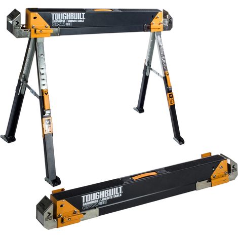 Toughbuilt C700 Arbeitshocker aus Stahl, silber