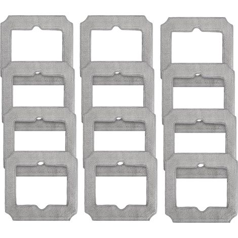 Adecuado para aspiradoras robot Ecovacs (fregonas de repuesto) - 12 unidades