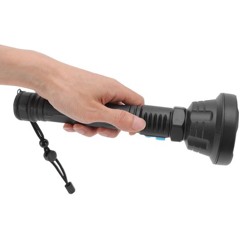 Lampe torche puissante, lampe LED rechargeable USB ultra-lumineuse longue portée pour usage domestique et extérieur (avec batterie intégrée) (1/5)