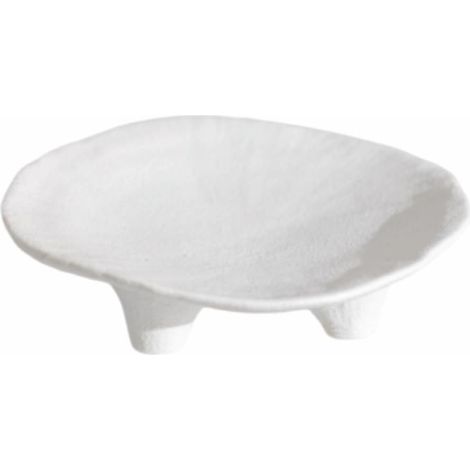 Plat à bijoux décoratif pour mariage, cadeau d'anniversaire, design artistique, plateau ovale multifonctionnel pour accessoires de bureau (blanc) (1/5)