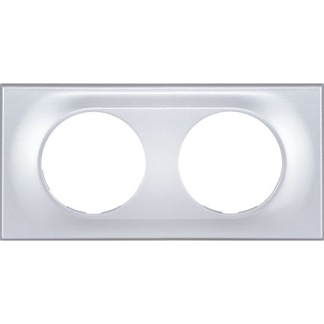 Plaque de finition - 2 Postes - COMETE Couleur Silver