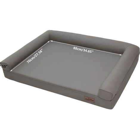 Lit Orthopédique pour Chien, Renfort en U, Facile à Nettoyer, XL - 117x90x18cm (1/2)