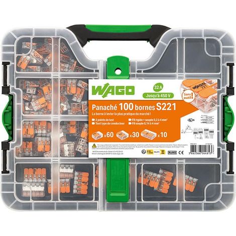 Wago Valigetta 100 terminali S221 (60 x 2E + 30 x 3E + 10 x 5E) (1/5)