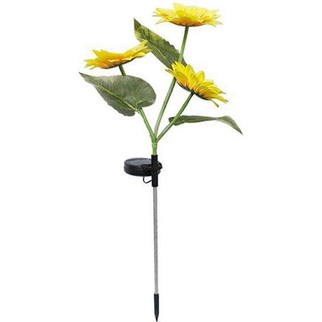 Lampe solaire Solaire Tournesol Lampe - LED Jardin Artificial - avec 1/3/6 Sunflowers & Allée – 3 (1/5)