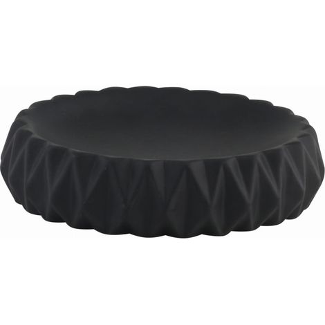 Porte-savon en céramique noire Chicago (1/3)