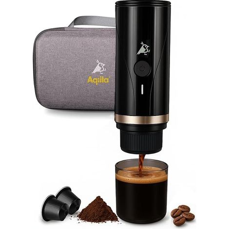 Aqiila Kapsel-Automat AQPM1BK437 Aqiila Sortiment Tragbare Kaffeemaschine