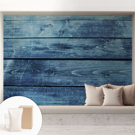 Papier peint intissé mural avec colle pour salon et chambre Décoration murale rapide - Colle incluse gratuite Sol rustique 208x146 cm (1/5)
