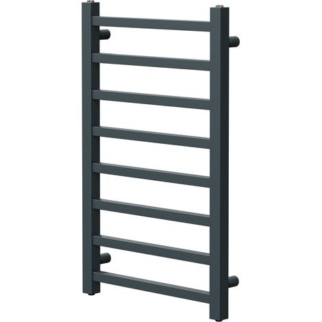 Wholesale Domestic Blaine Anthracite 800mm x 500mm Straight Heated Towel Rail (1/5)