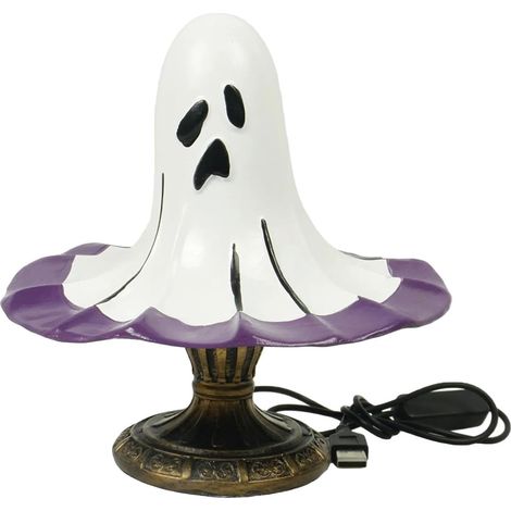 Lampe Fantôme D'Halloween Luminaires USB en Résine Gothique Vintage  Lampe Fantôme Halloween Rétro Pour Maison Chambre Bibliothèque Cheminée Salon Chevet Porche Intérieur Extérieur Cuisine (1/5)