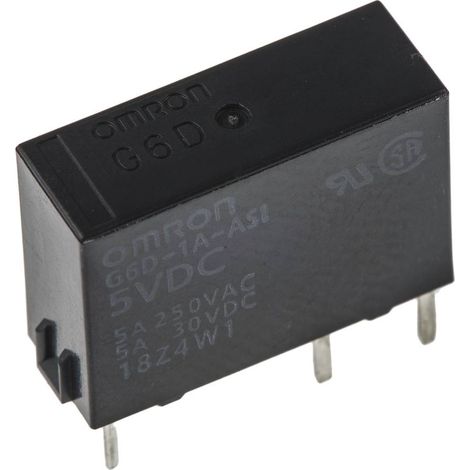 Omron  G6D-1A-ASI-DC5 Power relè 5 V/DC 5 A 1 NA 1 pz. Sacchetto (1/4)