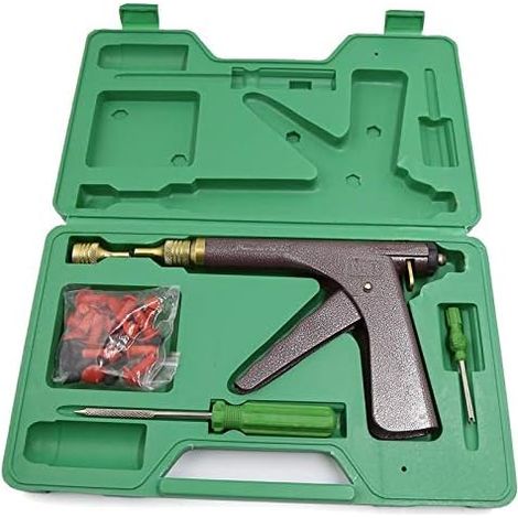 Pistola de reparación de neumáticos sin cámara con tapa tipo hongo