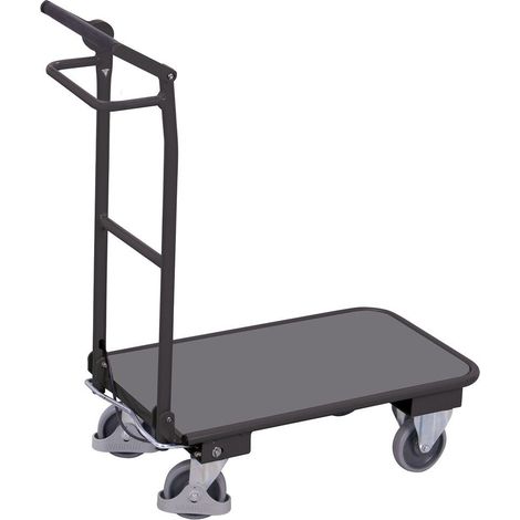 VARIOfit Klappbügelwagen mit Totmannsbremse 150kg Tragkraft Anthrazitgrau
