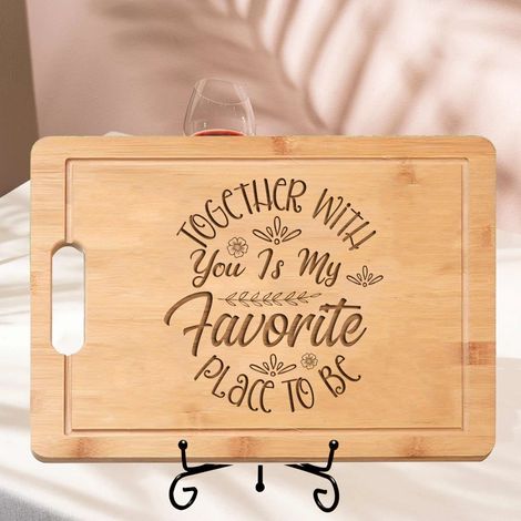 Planche à découper "Pour ma femme" – Cadeau romantique personnalisable (1/5)