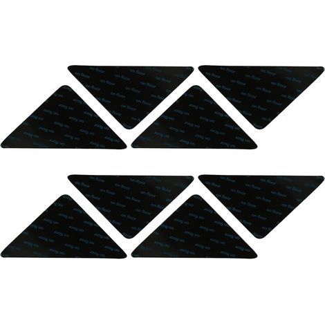 Lot de 8 Bandes Antidérapantes Triangle, Polyuréthane, Pour Tapis Sol Bois Carrelage (1/5)