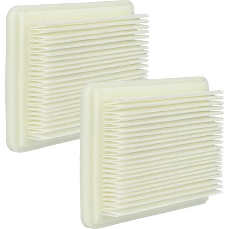 vhbw 2x Filtro reemplaza Bosch 2609256F44, 06033B9101 para aspiradora - filtro HEPA/plisado plano blanco