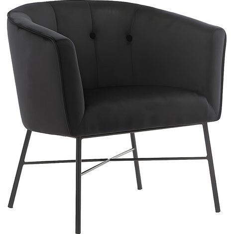 Poltrona cabriolet - Velluto Nero - FAKART