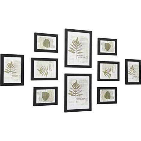 Fotorahmen-Set 10 Fotorahmen – zwei 8" x 10" (20 x 25 cm), vier 5" x 7" (13 x 18 cm), vier 4" x 6" (10 x 15 cm), schwarz RPF310H (1/5)