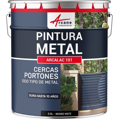 Pintura Antióxido para Metal Exterior ARCALAC 101 - Protección Duradera para Hierro y Acero, Aplicación Directa sobre Óxido (1/5)