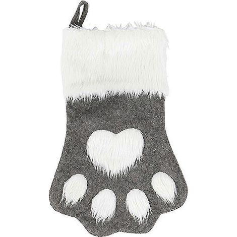 Chaussettes de Noël pour chiens et chats, chaussettes suspendues en peluche pour les décorations de fêtes et de Noël (1/5)