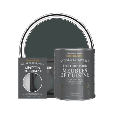 Peinture pour Meubles de Cuisine, Finition Satinée - Sable Noir (1/3)