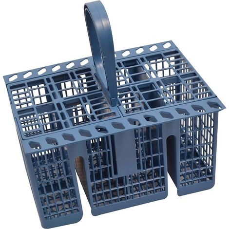1 - Panier à couverts - Lave-vaisselle - Pièce de rechange authentique - Compatible Hotpoint et Indesit - Bleu (1/2)