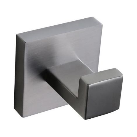 Patère carrée inox 304 brossée, pour WC cuisine salle bain (1/4)