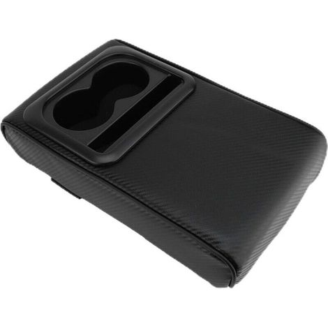 Coussin d'accoudoir de console centrale en cuir synthétique, ajustement universel pour voitures, SUV, camions avec porte-gobelet, empêche la fatigue des bras pour les longs trajets