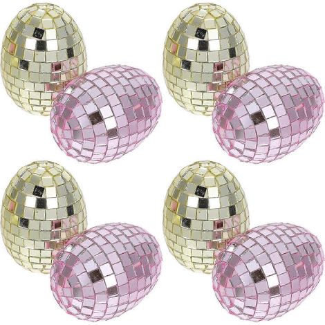 Boules de Pâques en verre à suspendre, 24 pièces, couleurs assorties (1/5)