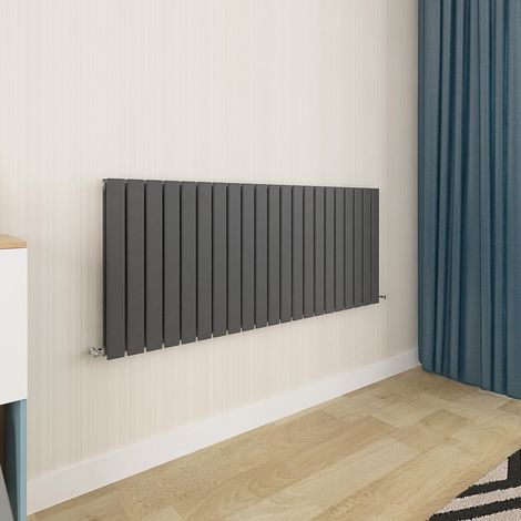 Biubiubath Flat Panel Radiator 600x1428mm Double Anthracite