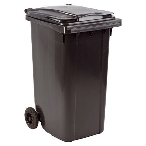 Conteneur à déchets 240 litres tri sélectif 2 roues - graphite - Maxiburo