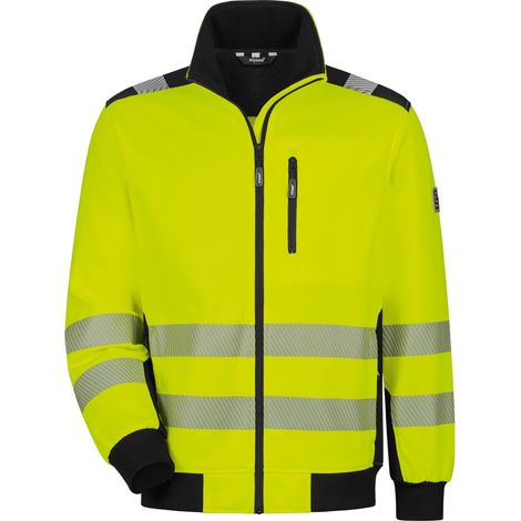 Elysee Warnschutz-Sweatjacke Demino 22611 Gr. 4XL leuchtgelb/schwarz