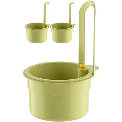 Juego de 3 coladores de cocina: colador colgante para fregadero, extraíble, con perilla, fácil de instalar, para lavar y organizar la cocina (verde) (1/5)