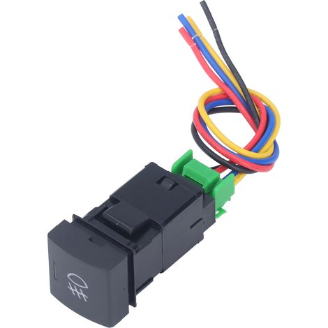 Interrupteur de phare antibrouillard avant TS-10, étanche IP67, bouton poussoir filaire pour feux de voiture, ABS, remplacement pour Camry (1/5)
