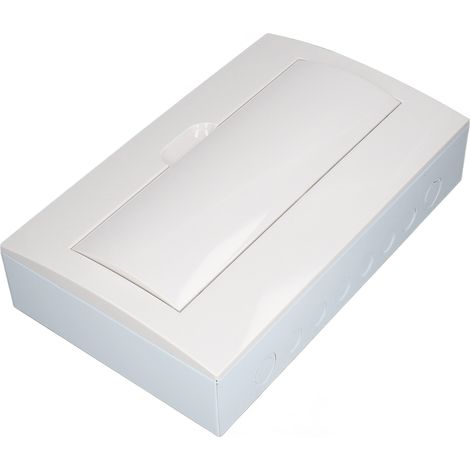 Coffret de distribution 18 modules avec rail DIN, boîtier de protection électrique encastrable et montage en surface, disjoncteurs et interrupteurs, 180A (1/5)