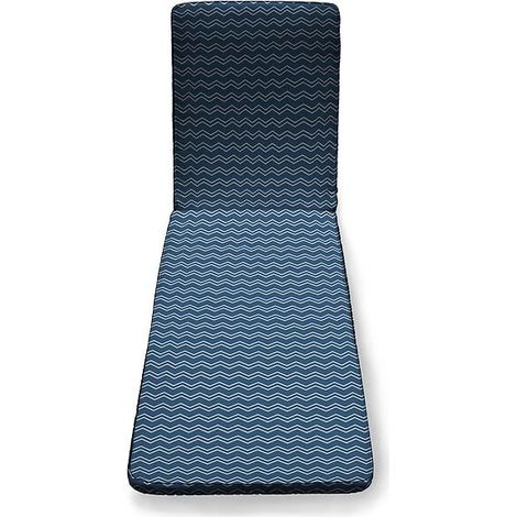 Coussin bain de soleil Tajl - Coton et polycoton - Bleu