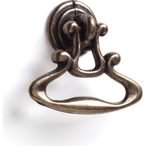 Anilla en zamak con acabado cuero, dimensiones: 44x38x14mm -