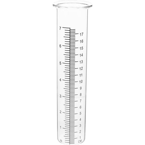 Tube de rechange pour pluviomètre en verre borosilicaté – Pluviomètre pour jardin et cour – Mesure précise et facile à lire des précipitations (1/5)