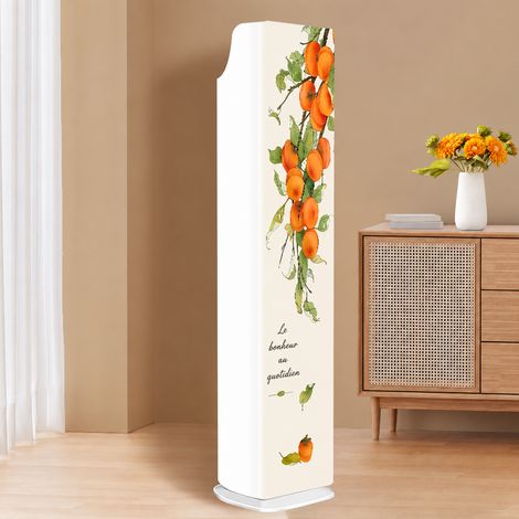 Housse anti-poussière intégrale pour climatiseur colonne motif plaqueminier réf 9851 500 g – Livraison gratuite